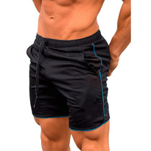 Load image into Gallery viewer, Quick Dry Shorts Men Summer Men&#39;s Casual Shorts Solid Fitness Man&#39;s Short With Pockets Straps Inside Trunks Beach Shorts 2018