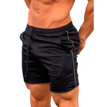 Load image into Gallery viewer, Quick Dry Shorts Men Summer Men&#39;s Casual Shorts Solid Fitness Man&#39;s Short With Pockets Straps Inside Trunks Beach Shorts 2018
