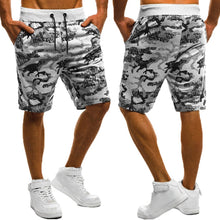 Load image into Gallery viewer, Camouflage Abstract Print Summer Casual Shorts Men Beach Sporting Joggers Workouts Drawstring Knee-Length Boardshorts Male