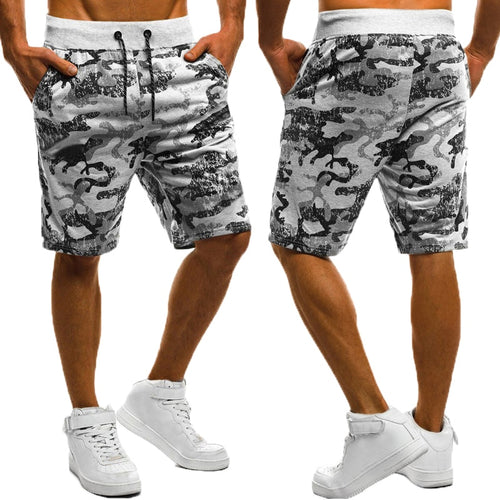 Camouflage Abstract Print Summer Casual Shorts Men Beach Sporting Joggers Workouts Drawstring Knee-Length Boardshorts Male