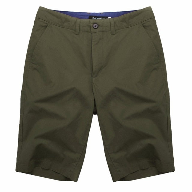 2018 Summer Men's Bermuda Shorts Casual Cargo Shorts Cotton Knee Length Chinos Sweatpants Shorts Masculina Big Size 44 Pantalon