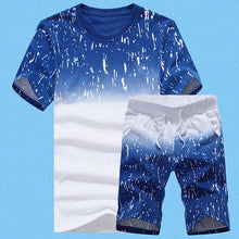 Load image into Gallery viewer, Jamickiki New Summer Fashion Men&#39;s Short Sleeve T Shirt Suit. 5 Colors (Coat+pants)