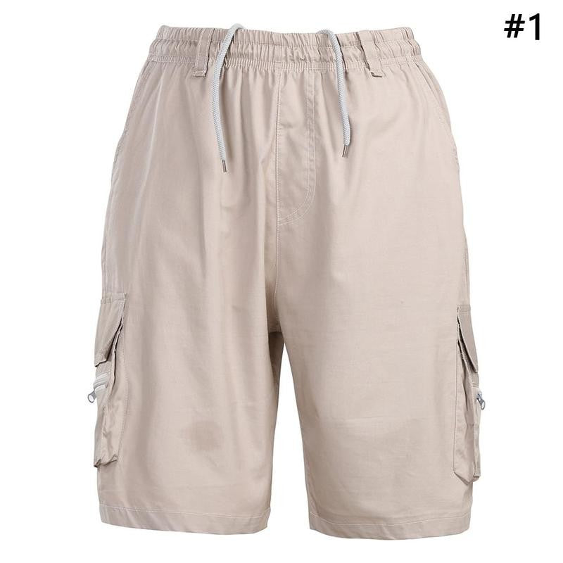Casual Summer Cotton Shorts Men Beach Cotton Shorts Urban Fashion Leisure Multi pockets Pants