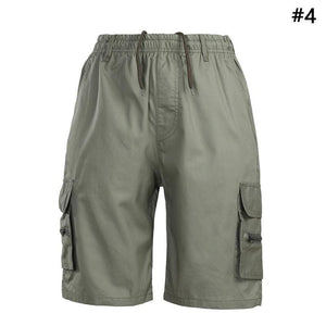 Casual Summer Cotton Shorts Men Beach Cotton Shorts Urban Fashion Leisure Multi pockets Pants