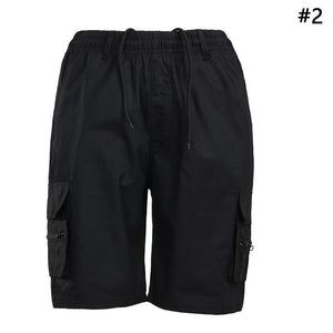 Casual Summer Cotton Shorts Men Beach Cotton Shorts Urban Fashion Leisure Multi pockets Pants